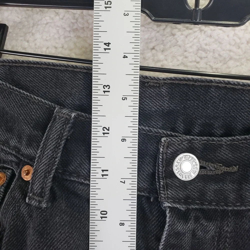 Levis 550 Relaxed Fit Jeans Mens 36x36 (fits 34x34) Black Denim Tapered Casual